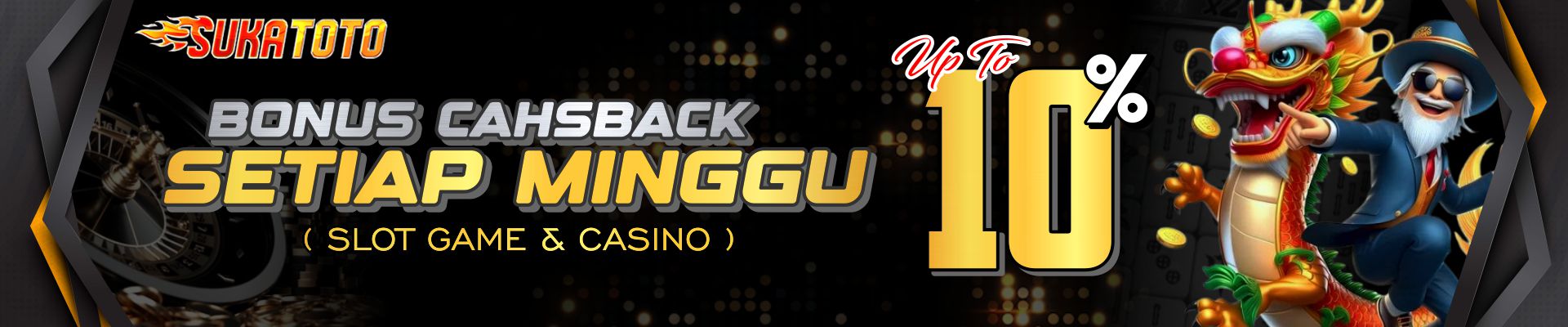 BONUS MINGGUAN LIVE CASINO CASHBACK 10%